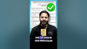 CAT 2023 Notification Out | Important dates | Eligibility| Exam Pattern | Physics wallah| MBA wallah