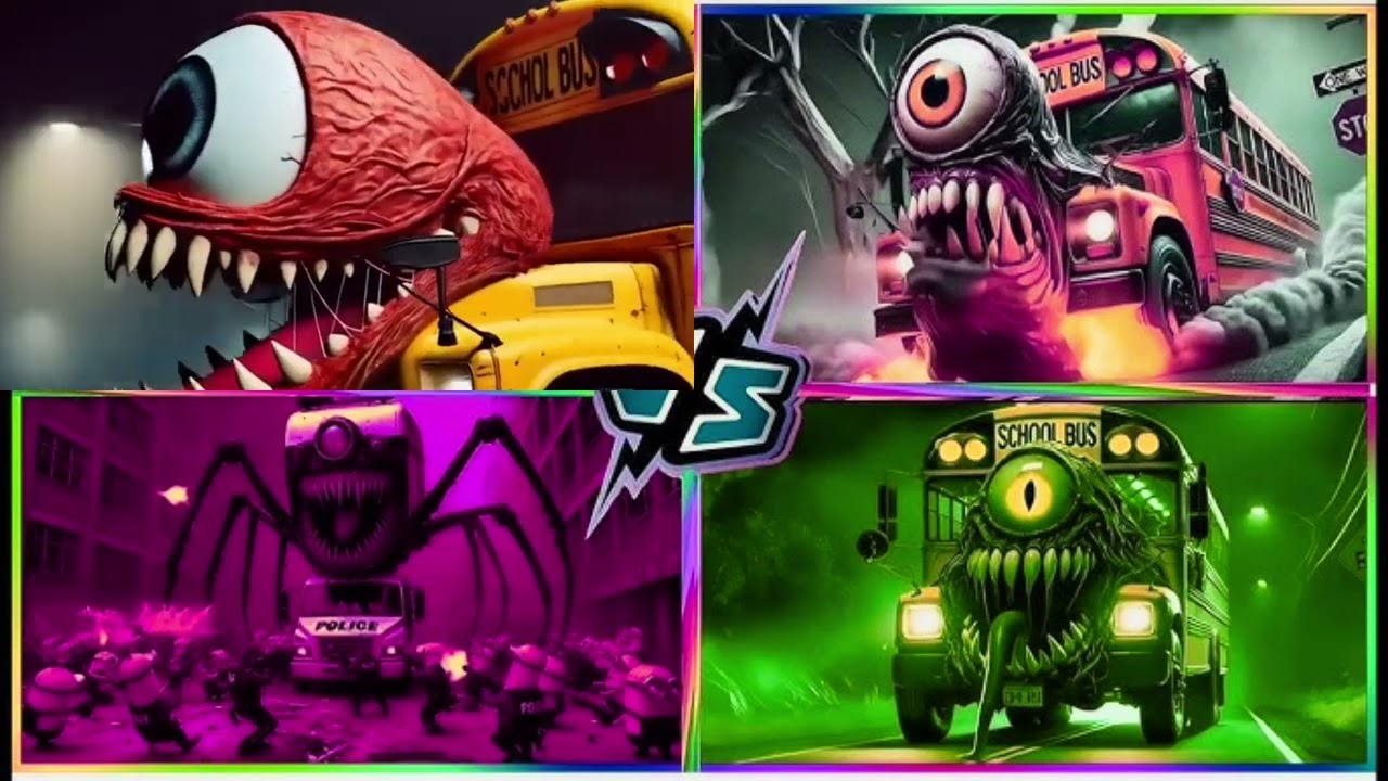 ℹ️ 🚀 EPIC Tiles Hop Battle | School Bus vs Train Eater (Impossible!)