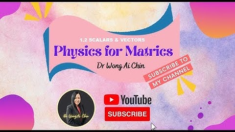 1.2b_SCALARS & VECTORS  || SP015 || PHYSICS SEM1 || MATRICULATION ||