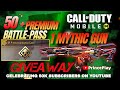 50+ Premium Battle Pass &amp; 1 Mythic Gun Giveaway | Celebrating 50K Subscribers | COD MOBILE