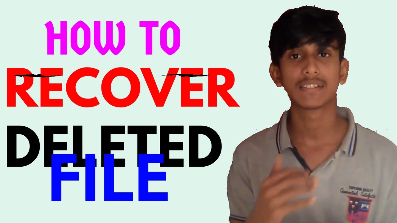  HINDI URDU HOW TO RECOVER DELETED FILE FROM COMPUTER EASY STEP HINDI MOST EASY STEP 