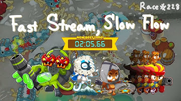 2nd Place!! BTD6 Race "Fast Stream, Slow Flow" in 02:05.66