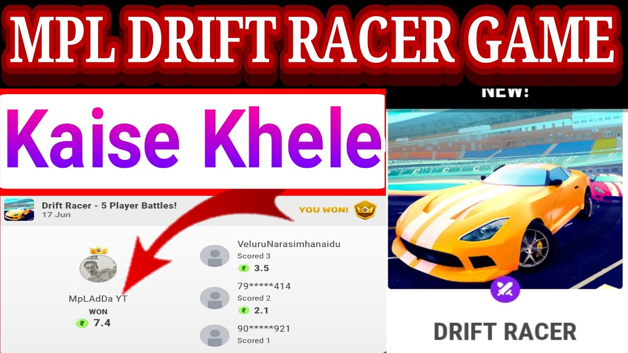 Mpl drift racer game kaise khele mpl drift racer game Drift racer