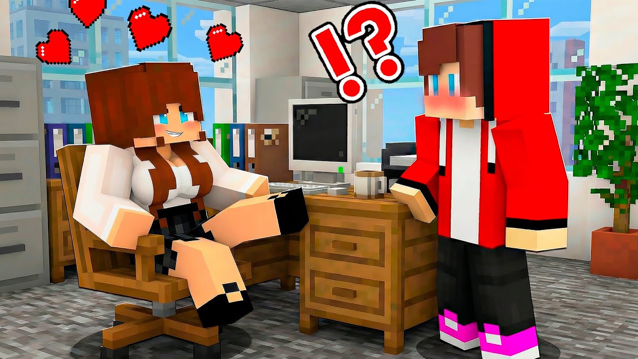JJ Girl Became BOSS on JOB For JJ in VILLAGE !? - Maizen Minecraft