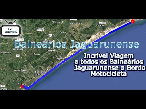 Conheça todo o Litoral Jaguarunense Abordo de Motocicleta