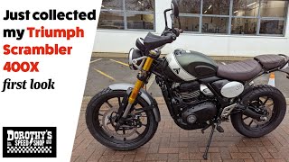I've bought a Triumph 400X Scrambler - A quick intro video by nathanthepostman 35,350 views 3 months ago 10 minutes, 31 seconds