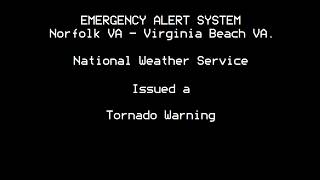 Tornado Warning EAS in Norfolk, VA (July 28)