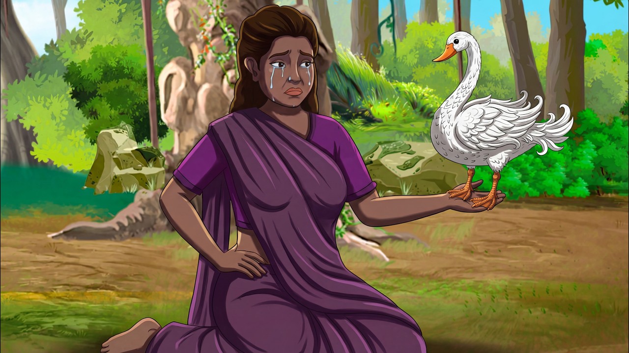 কালো বোন আর ফর্সা বোন আর একটা রাজহাঁসের গল্প | Bengali Moral Story | Bangla Village Cartoon