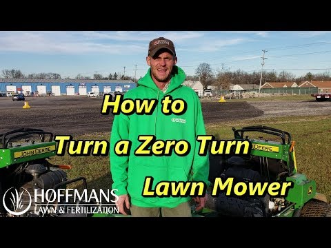 How to Turn a zero turn mower without causing turf Damage