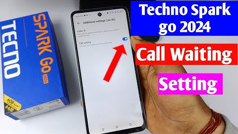 tecno Spark go 2024 me call waiting setting on kaise kare | how to enable call waiting tecno mobile