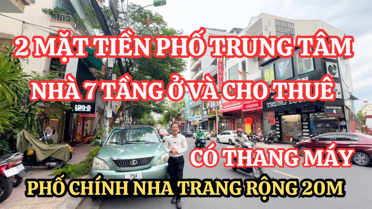 Nhà 2 mặt tiền đường phố trung tâm Nha Trang vừa ở vừa kinh doanh CÓ THANG MÁY | Nhà nha trang