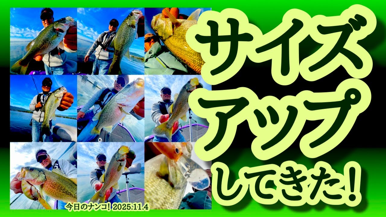 【今日のナンコ！2025.11.4】サイズアップしてきた！【琵琶湖バス釣り】