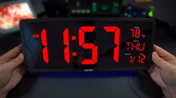 This RGB Digital Clock Is HUGE! (16" YORTOT Clock)