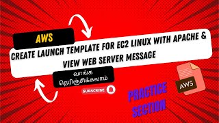 Create Launch Template for EC2 Linux with Apache & View Web Server Message:Step-by-Step Guide)#aws