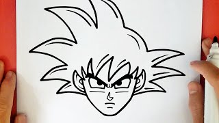 HOW TO DRAW GOKU FROM DRAGON BALL SUPER