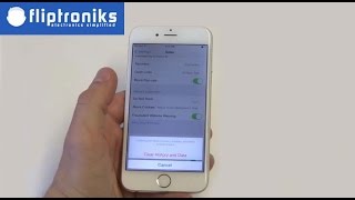 Apple Iphone 6: How To Delete Internet Browsing History - Fliptroniks.com image