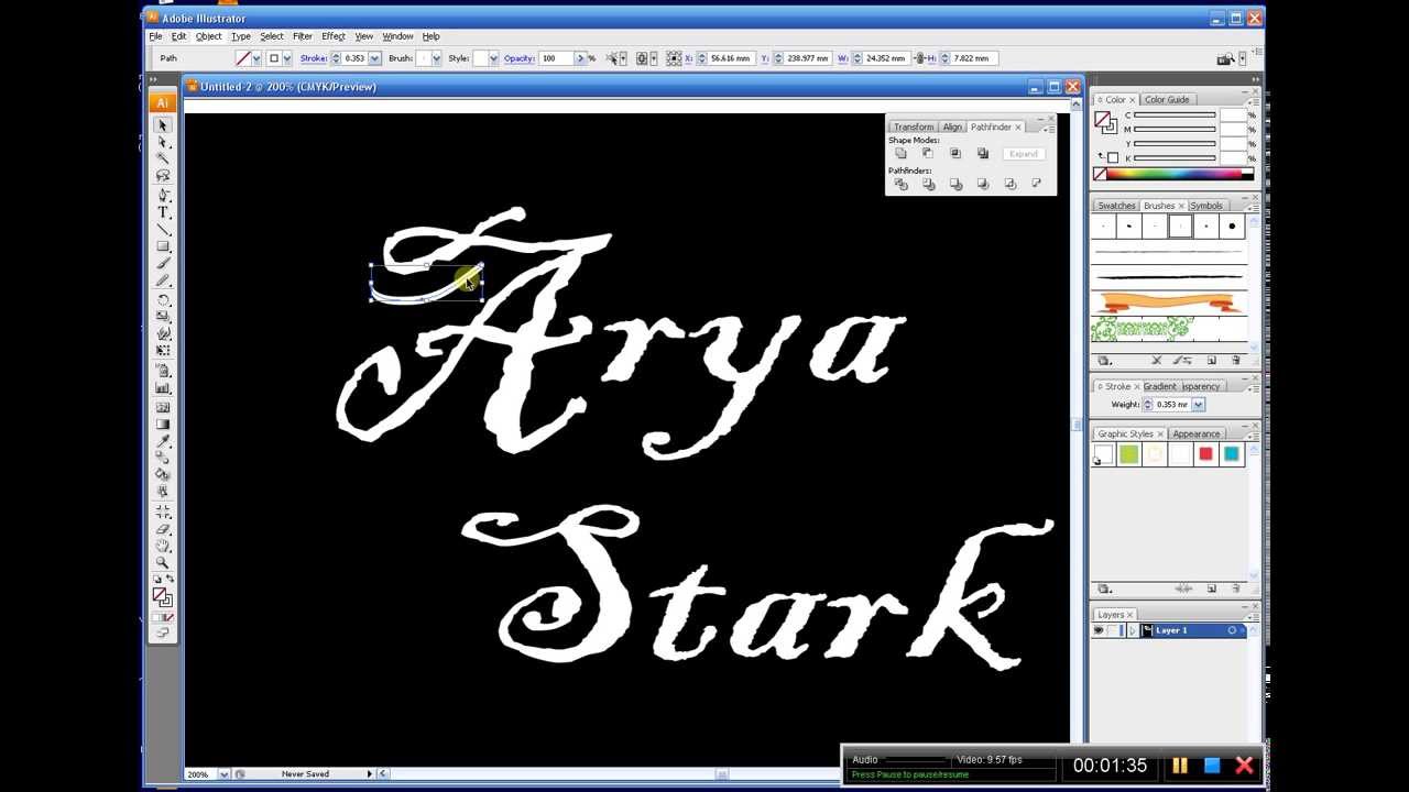 how to change and manipulate text in Illustrator - YouTube