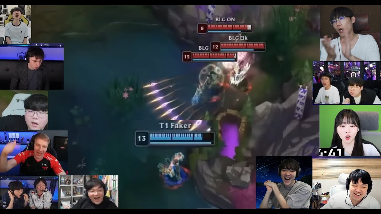 3ㄷ1로 살아가는 페이커 사일러스의 미친 드리블 스트리머 반응