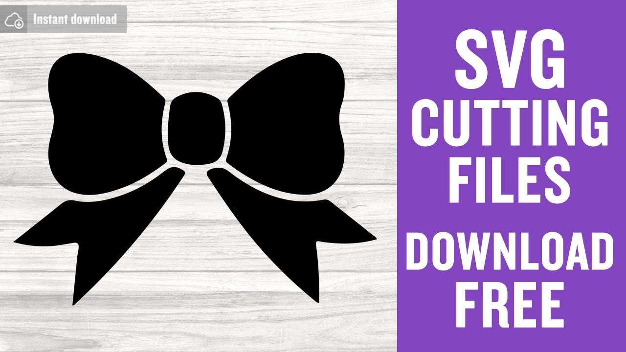 Bow Tie Svg Free Cut File for Cricut - YouTube