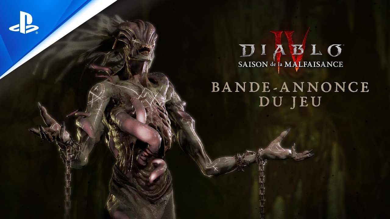 Diablo IV - Trailer de gameplay de la Saison de la malfaisance - VF
