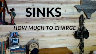 How Much To Charge For Sinks And Associated Plumbing