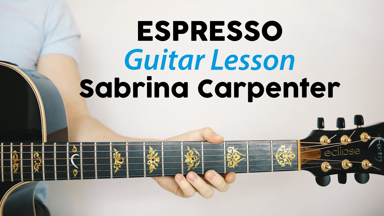 Sabrina Carpenter Espresso 🎸Guitar Lesson (Play Along, How To Play