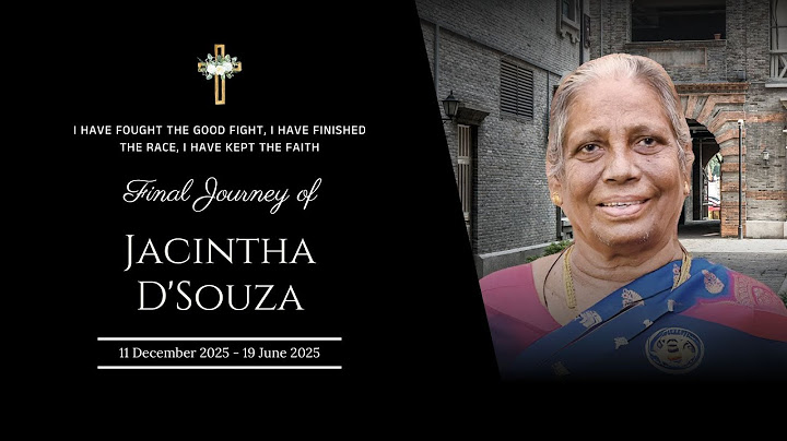 Final Journey of Jacintha D'Souza | 20.06.2025 | 02.00PM - Perampalli Udupi