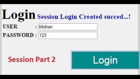 C# Create Session Part 2