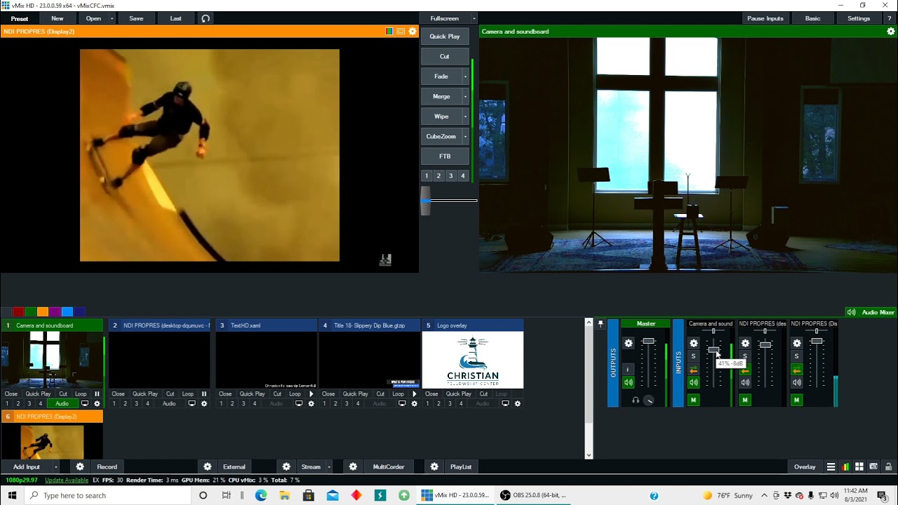 Audio Settings in vmix 1