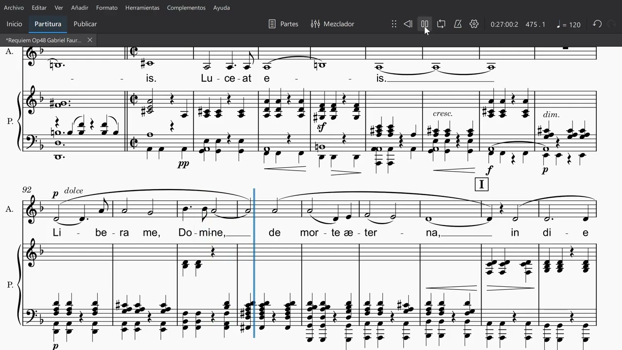 Requiem Op48 Gabriel Faure 6 Libera me Alto
