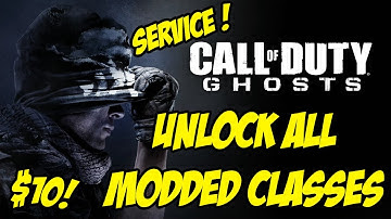 CoD Ghosts [PS3] Unlock All / Modded Classes Service