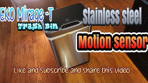 EKO Mirage Stainless steel motion sensor Bin.