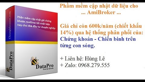 Cập nhật dữ liệu cho AmiBroker | Datapro (intraday & eod) 600k/năm | - PM03
