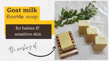 GOAT MILK BABY SOAP | Cold process soap making