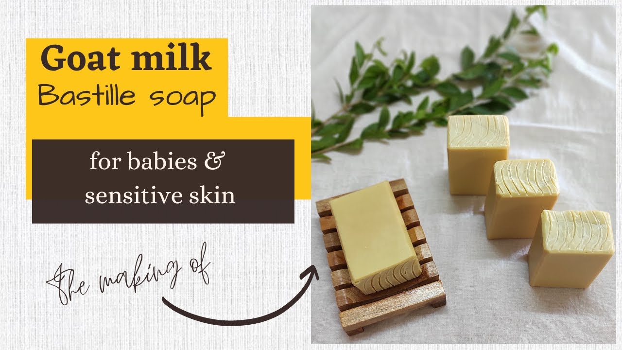 GOAT MILK BABY SOAP | Cold process soap making