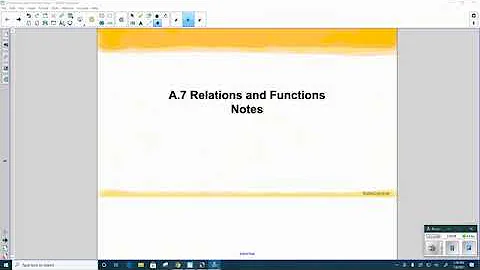 A.7 Relations and Functions Video