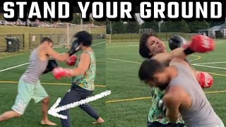 STAND your GROUND in boxing (Boxing Sparring Breakdown)