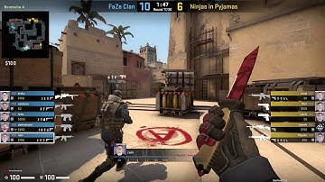 CS:GO POV Demo FaZe Rain (26/13) vs NiP (de_mirage)