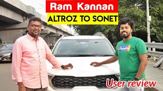 உங்களுடன் ஒருநாள் - Ram Kannan | Kia Sonet diesel User Review | Birlas Parvai