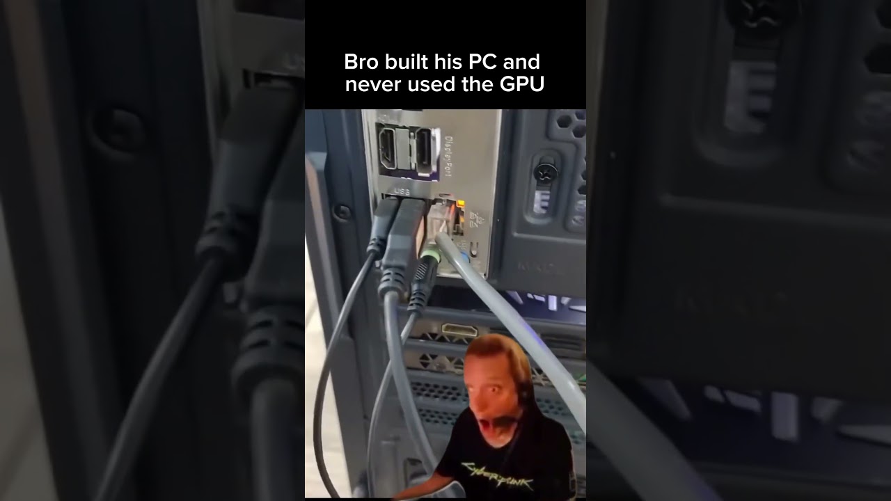 Bro never used GPU 
