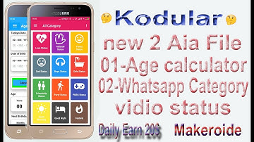 new 2 Aia file Youtube par first time with makeroide kodular earn 20$