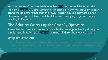 Understanding and Fixing the ValueError: len(index) != len(labels) in Pandas GroupBy