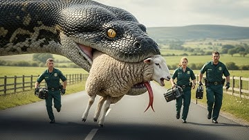 Spectacular Rescue! The Rescue Team Confronts a Giant Python to Save a Small Sheep || Animal Rescue