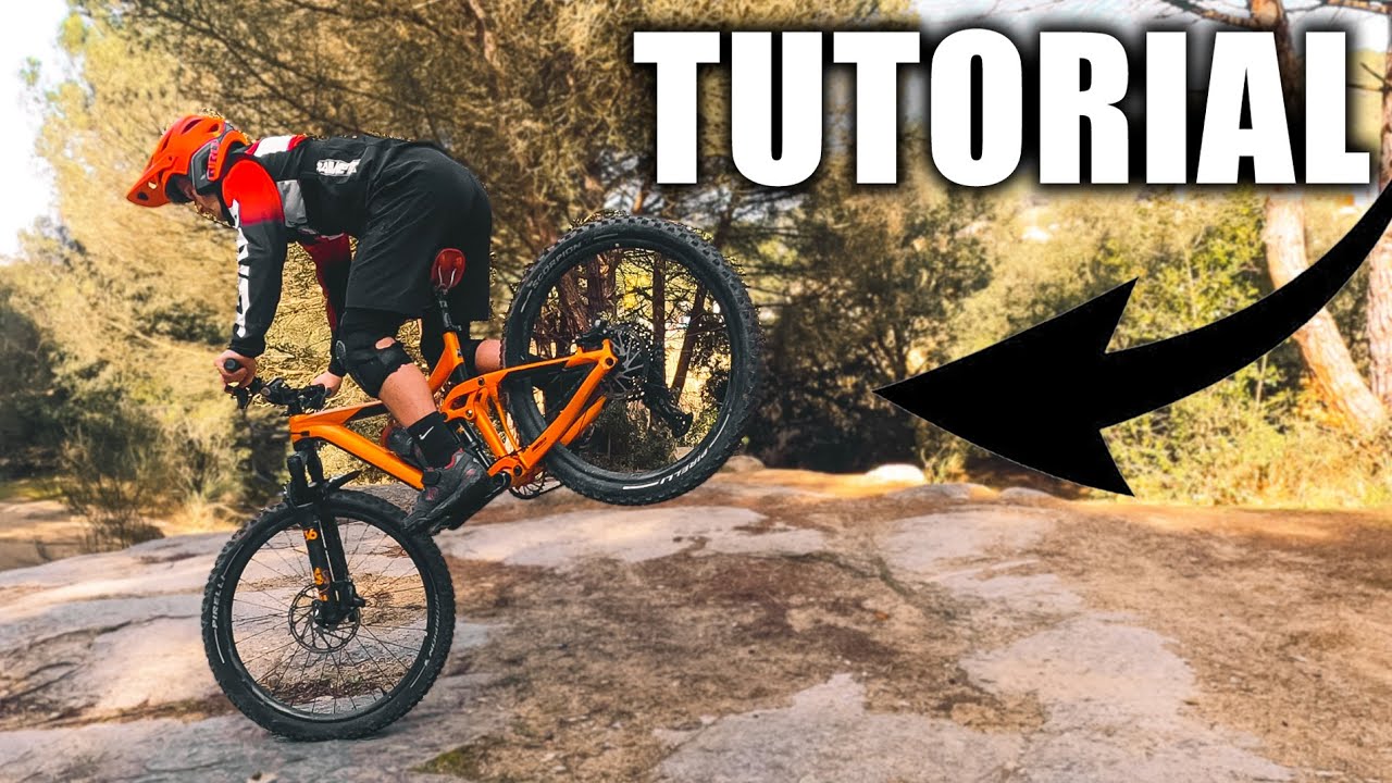 COMO LEVANTAR la RUEDA TRASERA en BICICLETA 🤩 *Podrás bajar más rápido!!*