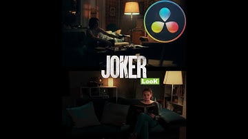 How to get the JOKER look | DaVinci Resolve 17 Tutorial