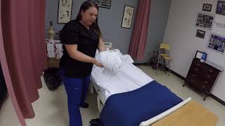 9  Dresses Client with Affected Weak Right Arm