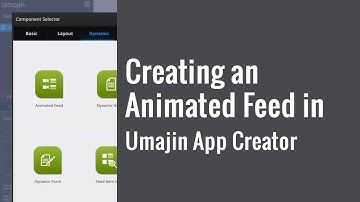 Creating an Animated Feed in Umajin App Creator