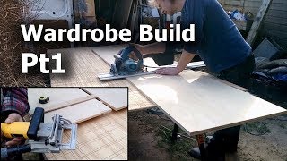 Wardrobe build pt1 - Cutting the plywood carcass with the track saw & no10 biscuits