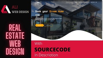 Real Estate Landing Page Design  Using HTML & CSS