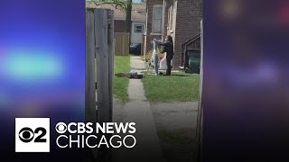 Exclusive video shows Chicago police examining possible evidence in fatal shooting of oficer